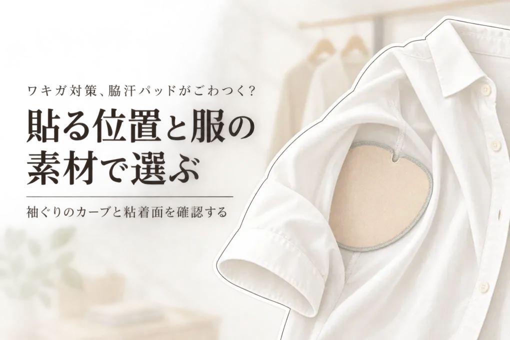 脇汗パッド薄型でごわつく・ずれる？貼る位置と服の素材で選ぶ5選